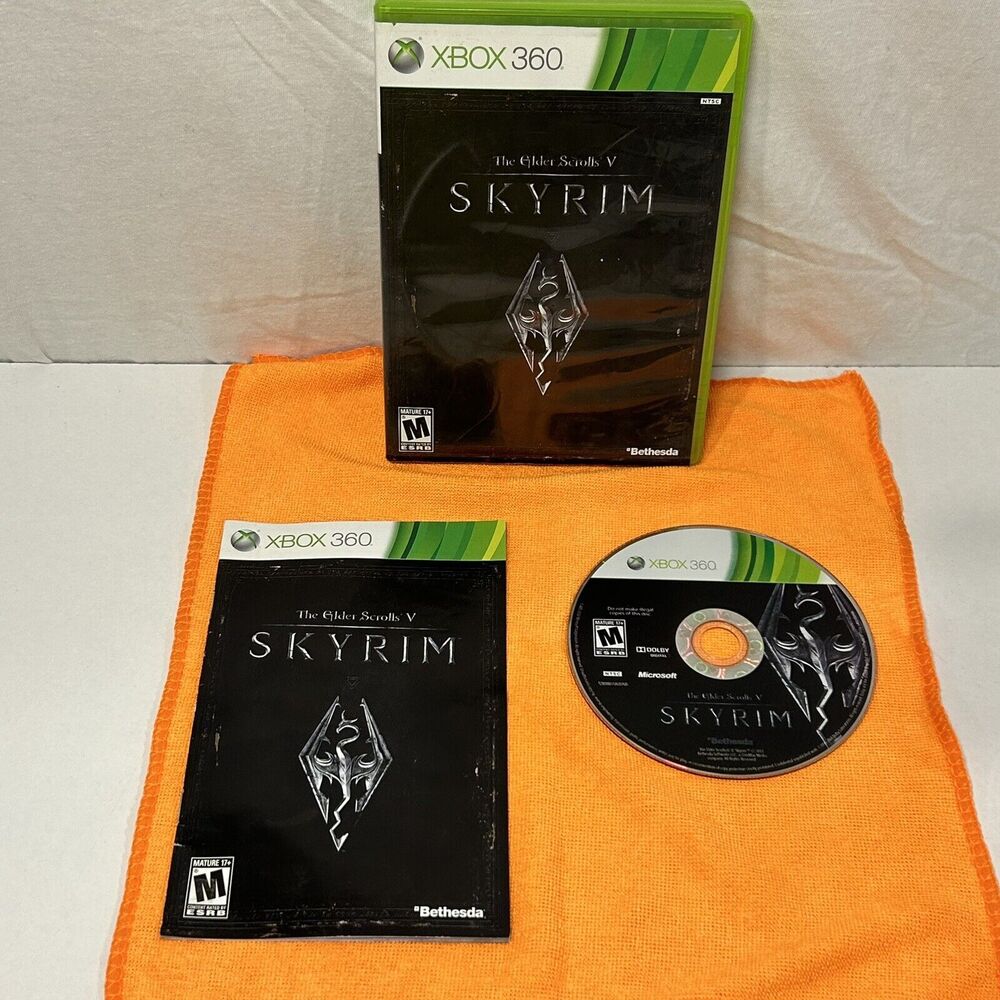 The Elder‎ Scrolls V: Skyrim(Microsoft Xbox 360, 2011) Complete